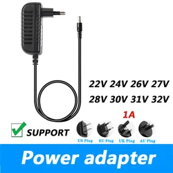 Carregador do cabo de alimentação para robô aspirador de pó, adaptador de energia, AC110V para 220V, 1A, 1000MA, 22V, 24V, 26V, 27V, 28V, 30V, 31V, 32V