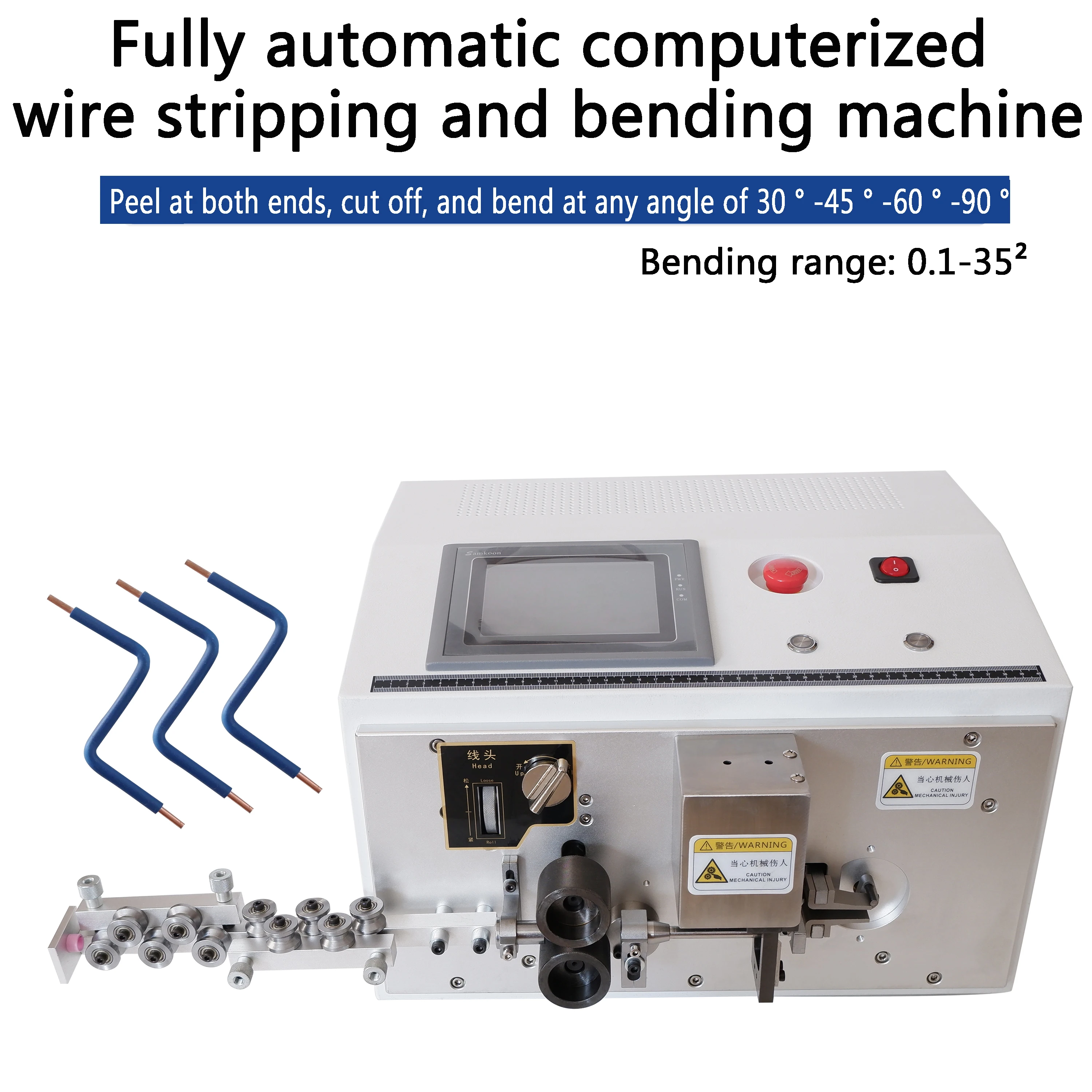 ZS-ZW-06 Factory Production Automatic Wire Cutting Machine 1-6 Square High Speed Automatic Stripping And Bending Machine