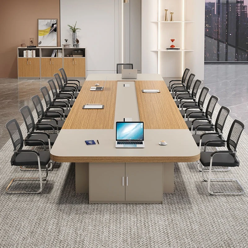 Light luxury conference table, long table, simple rectangular negotiation training table