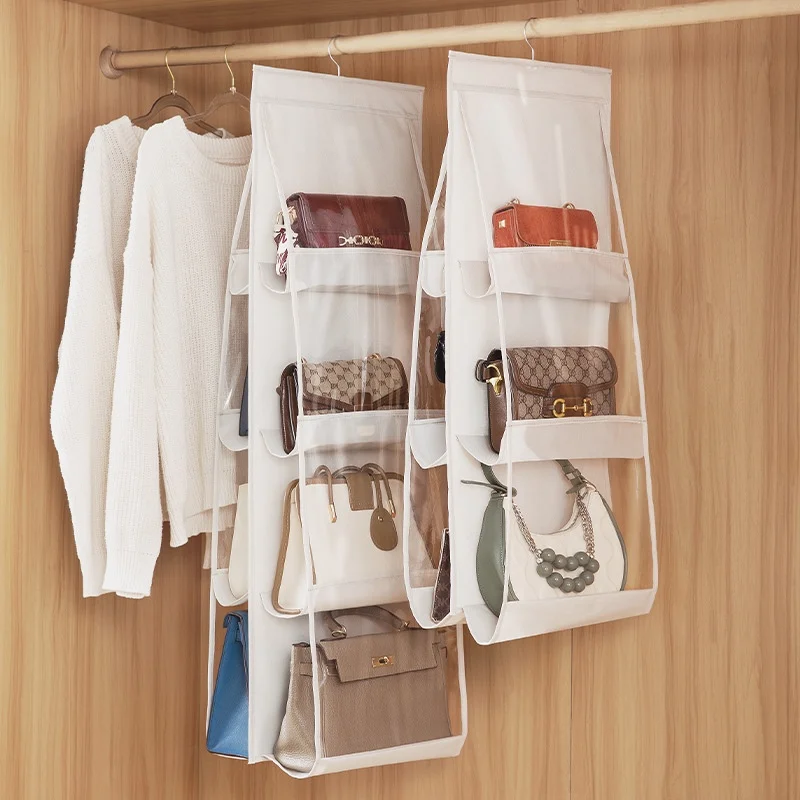 1 stücke Handtasche Hängen Organizer Hängen GeldbörseOrganizer für Closet Organisatoren Tasche StorageHanger Oxford Tuch Closet Tasche Organizer