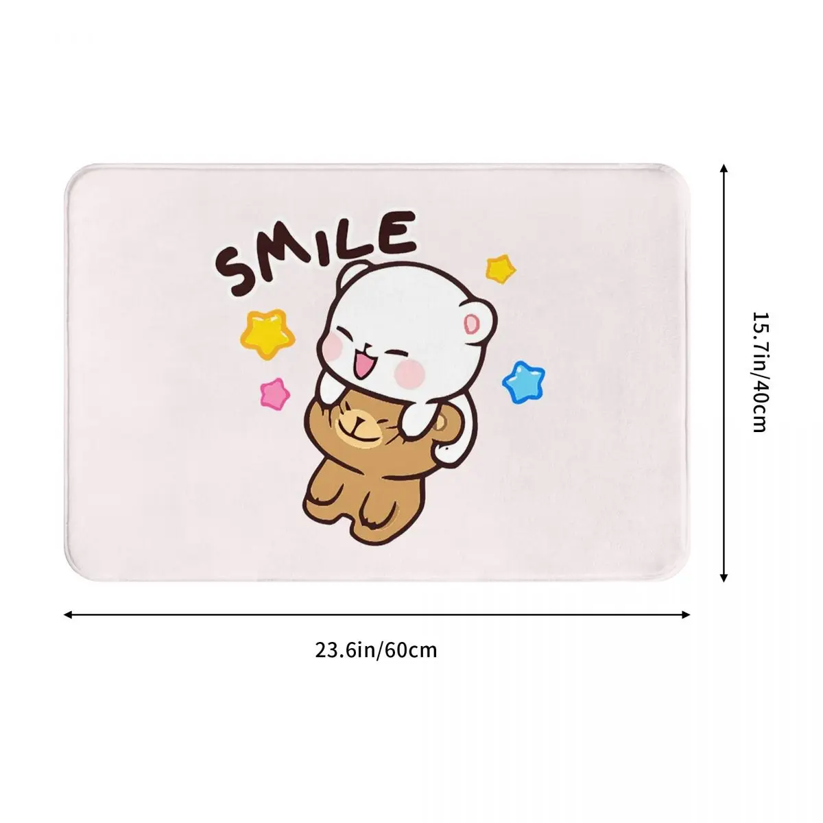 Peach And Goma Bubu Dudu Balloon Doormat Cushion Carpet Rug Kitchen Entrance Home Floor Mat for Balcony Footpad Mats