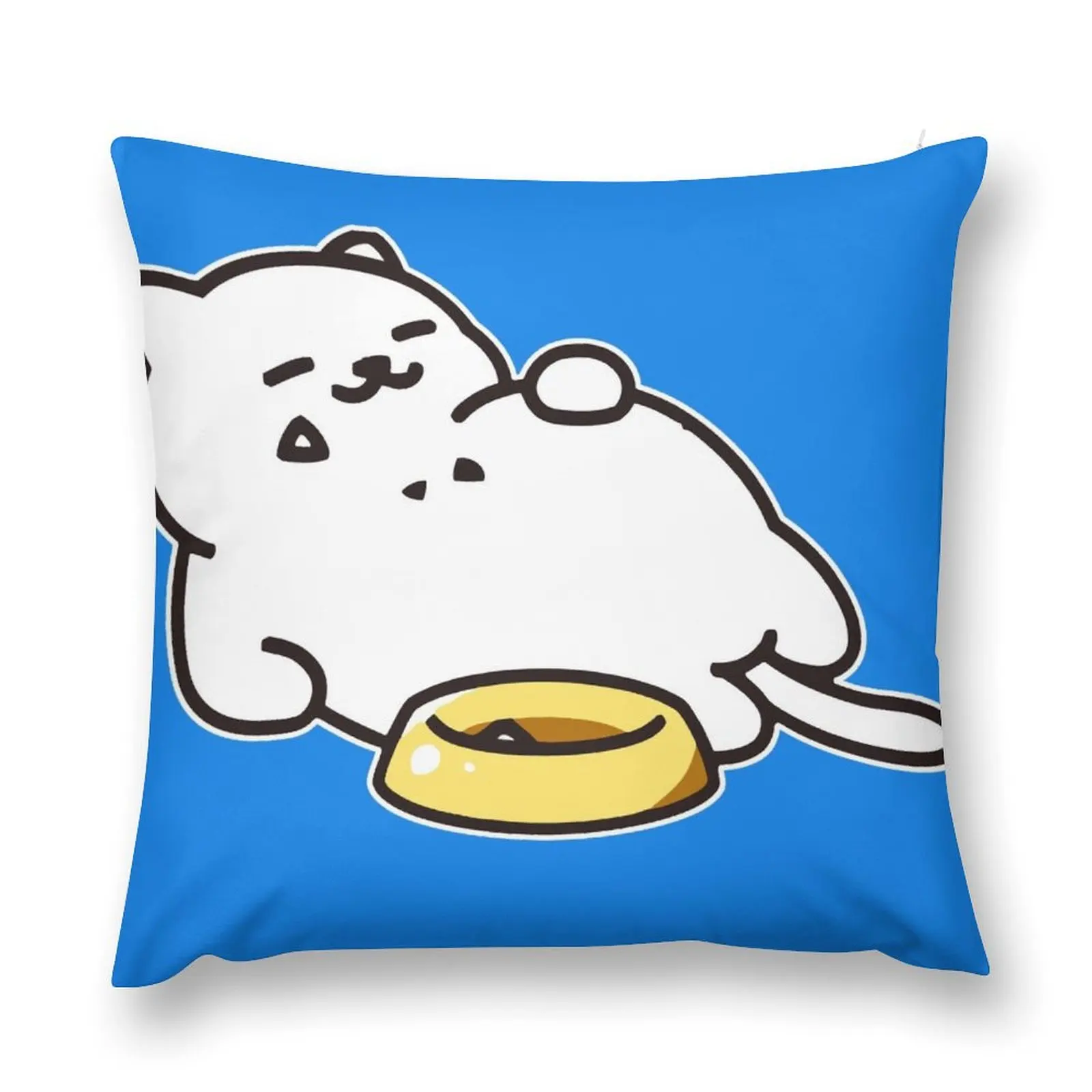 Neko atsume - Tubbs cat Sticker Throw Pillow Pillowcases Cushion Covers Sofa Couch Cushions pillow