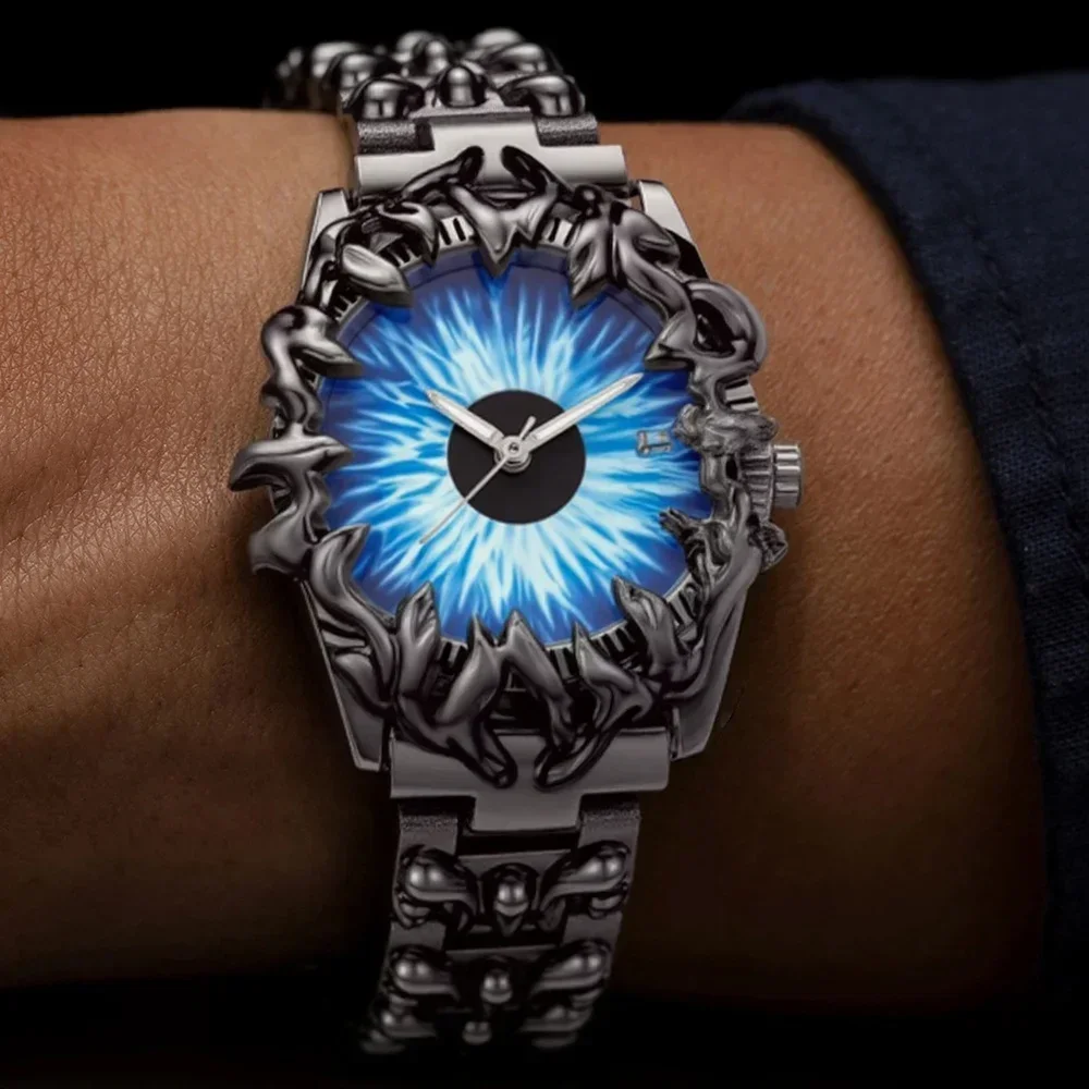 العتيقة المرمر ساعة كوارتز الرجال AAA الإبداعية الشيطان مخلب تخصيص Y2k جودة عالية الأصلي للجنسين القرون الوسطى ساعة فريدة من نوعها #3