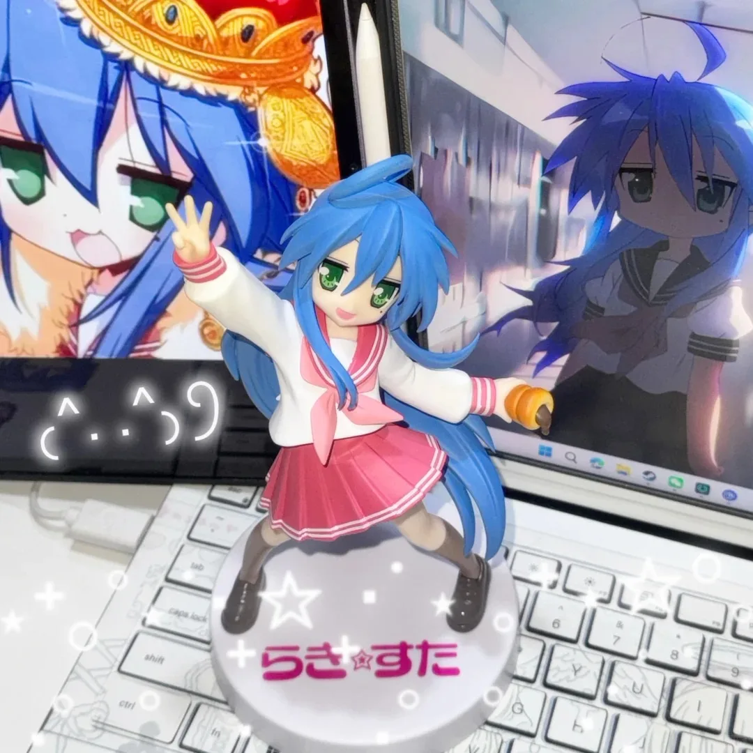 18CM Anime Izumi Konata Figur LuckyStar Figur Auf Lager Original FuRyu Modell Spielzeugpuppe Actionfigur Sammlerstück Geschenk PVC – Detail 9