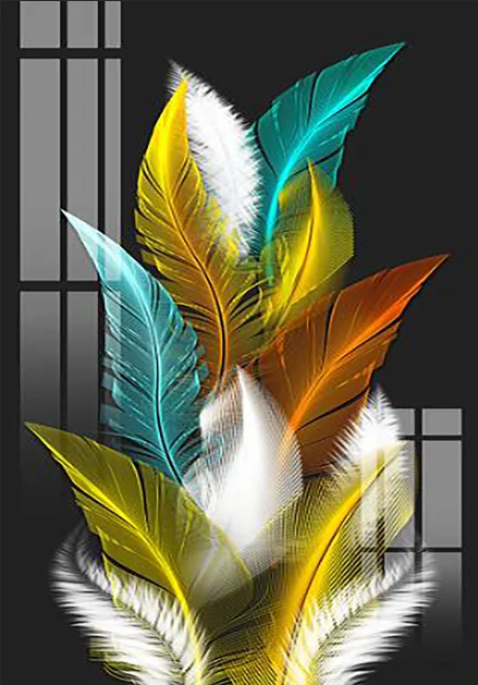 

Nordic Art Feather Canvas Painting On The Wall Art Posters Prints Wall Pictures for Living Room Modern Home Wall Cuadros Decor