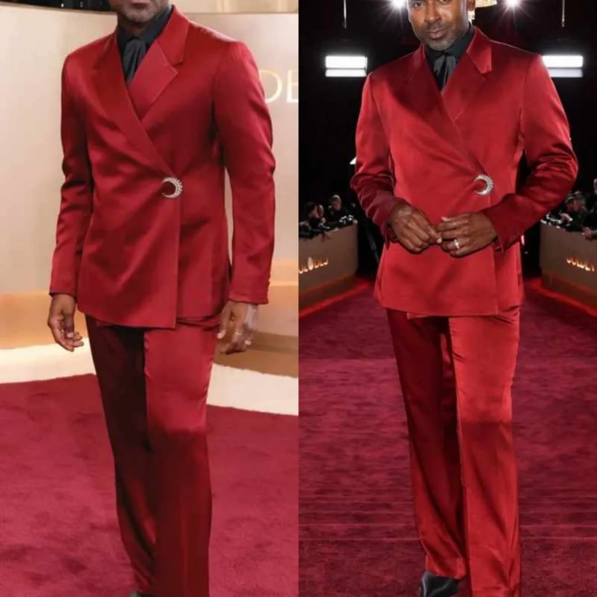 

Design Sense Men's Suits 2 Pieces Slim Fit Jacket Pants Notch Lapel Formal Occasion Wedding Outfits Banquet Party Customized