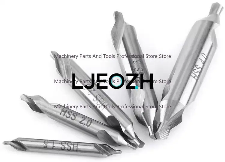 For Hongfeng Full Mill High Speed Steel Center Drill M2 Spiral Groove Centering Drill 60 Degree Running Point Drill A Type
