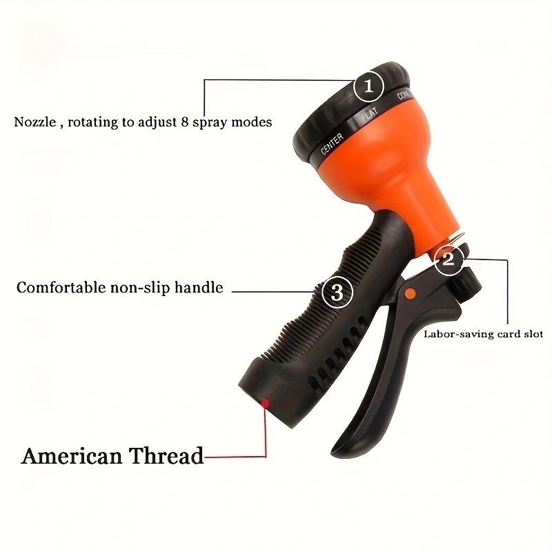 High-Pressure Multi-Function Garden Hose Nozzle 3