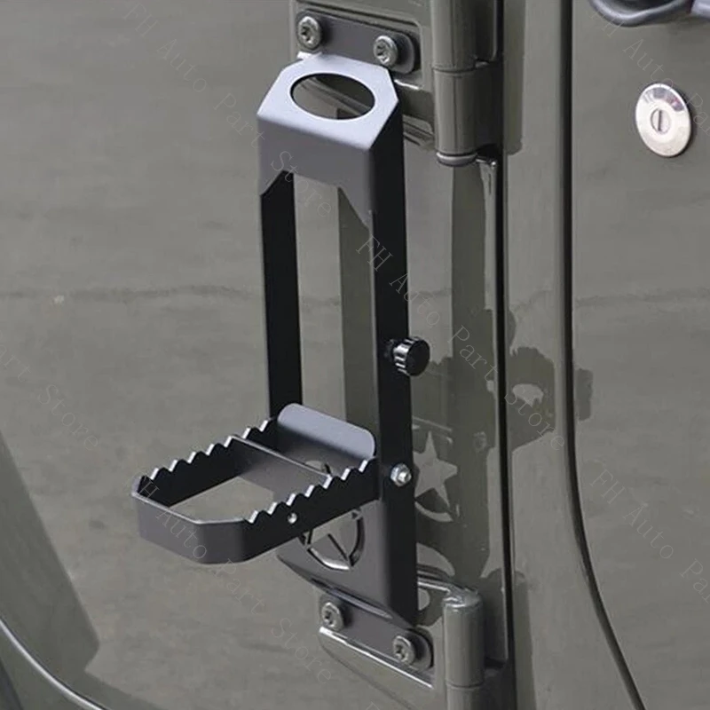 Car Door Side Auxiliary Pedal Upper Roof Doorstep Ladder For Jeep Wrangler JL 2018 2019 2020 2021
