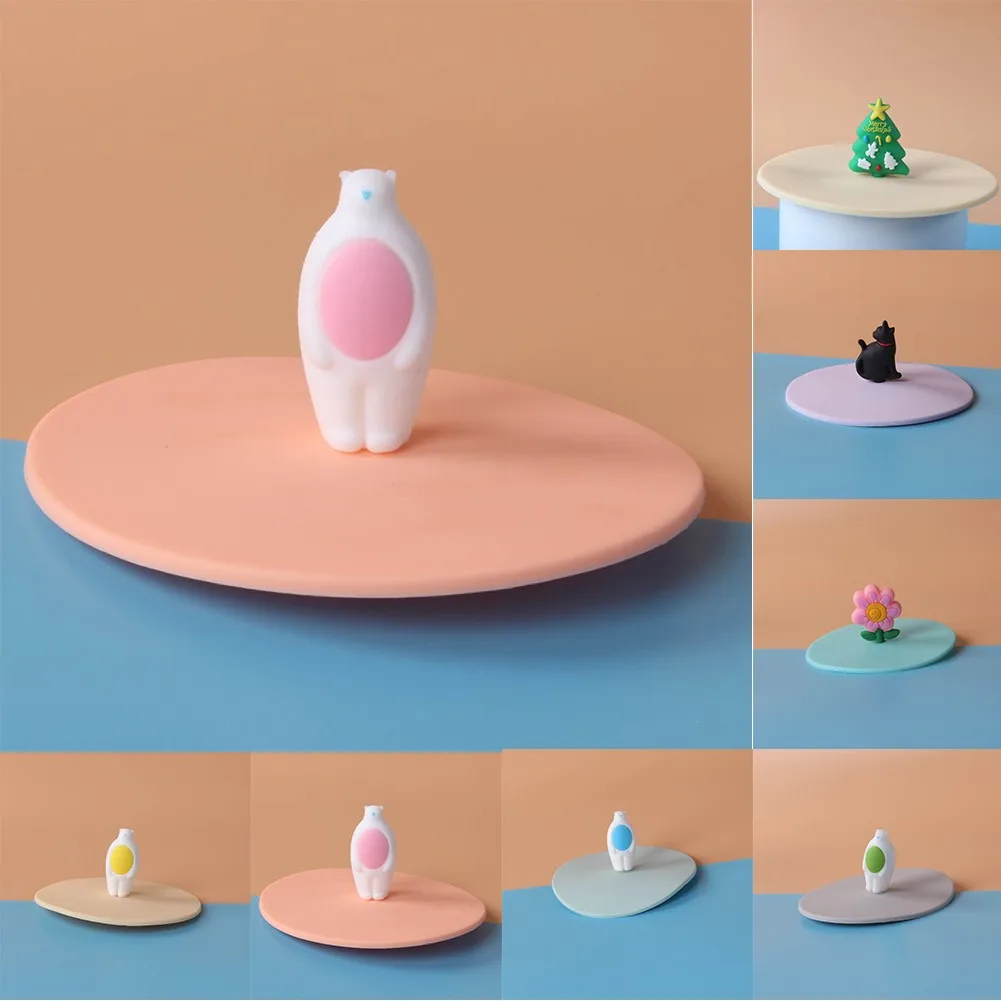 Coffee Silicone Cup Lids Coffee Mug Convenient Silicone Cover Suction Cup Easy To Clean Easy To Use Accessories