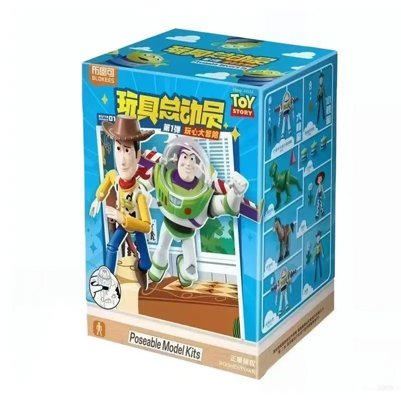 Genuine BLOKEES Block Man Toy Story Blind Box Heart Of Play Adventure First Shot Buzz Lightyear Block Assembly Figure Fan Gift view 2