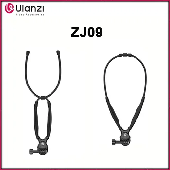 Suporte de pescoço magnético ajustável e flexível Ulanzi ZJ09 original para câmeras de ação GoPro DJI, ideal para gravação de vlogs de viagem.