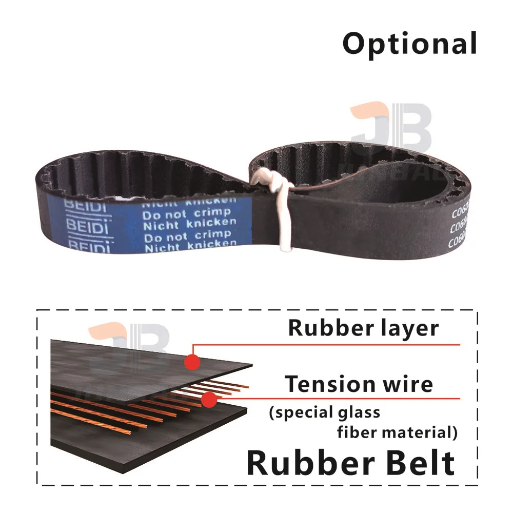 L-Type Timing Belt 67L - 244L Model,High Precision & Durable | Industrial Rubber Synchronous Toothed Belts for Transmission