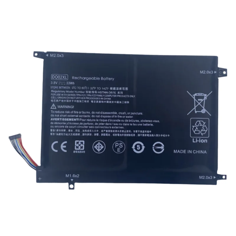 New 4Cell 3.8V 33Wh DO02XL Laptop Battery for HP Pavilion X2 210 G1 10-n 810749-421 HSTNN-LB6Y HSTNN-DB7E TPN-I122 Lithium