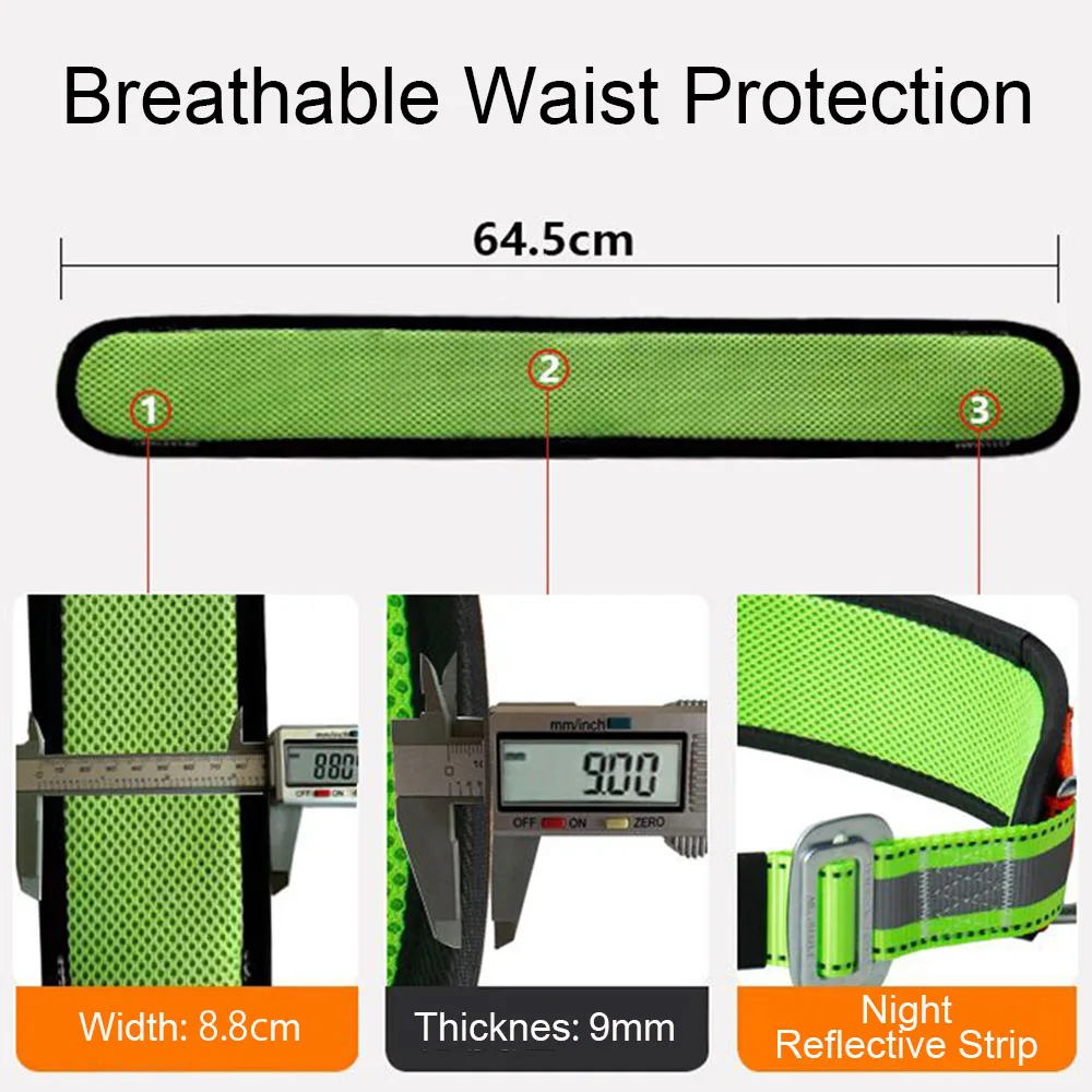 Single Waist High-altitude Work Harness Outdoor Rock Climbing Training Safety Belt Electrician Construction Safe Rope Hook Suits