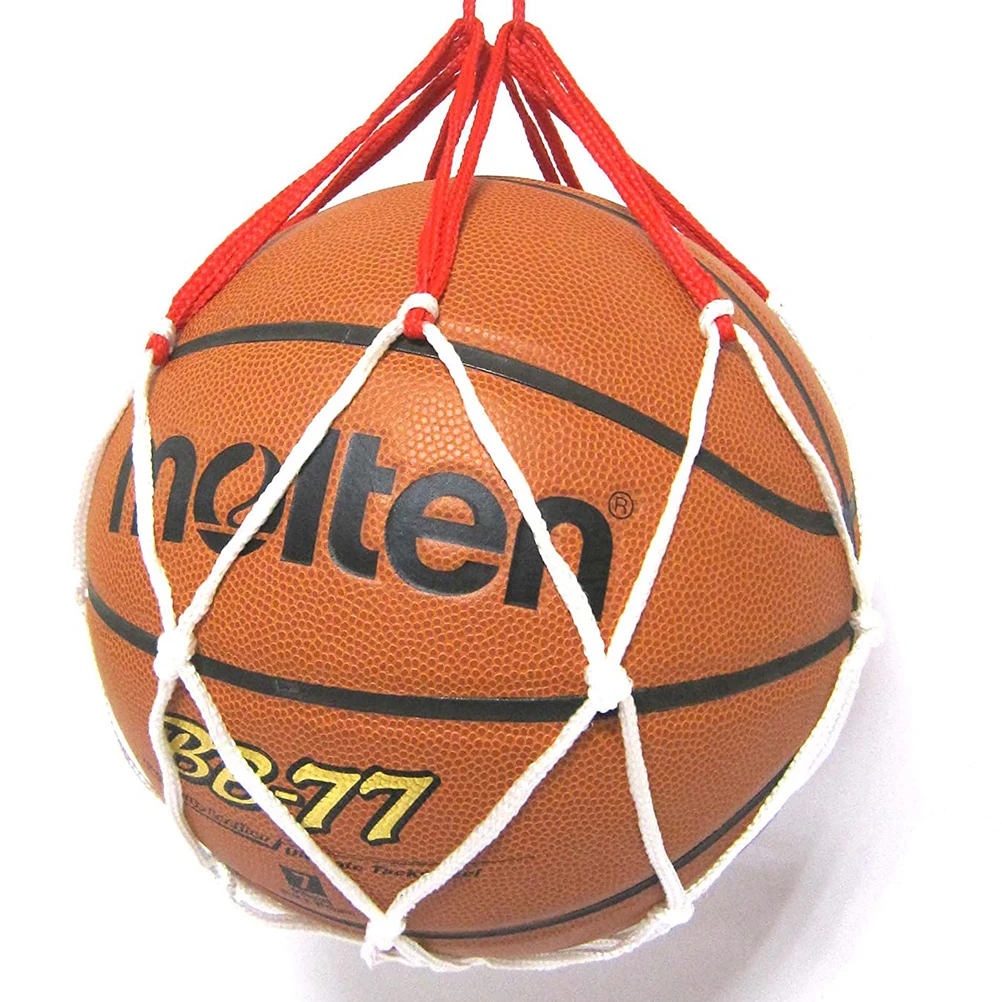 내구성 스포츠 농구 네트 가방 농구 축구 배구 메쉬 포켓을위한 대용량 저장 용기