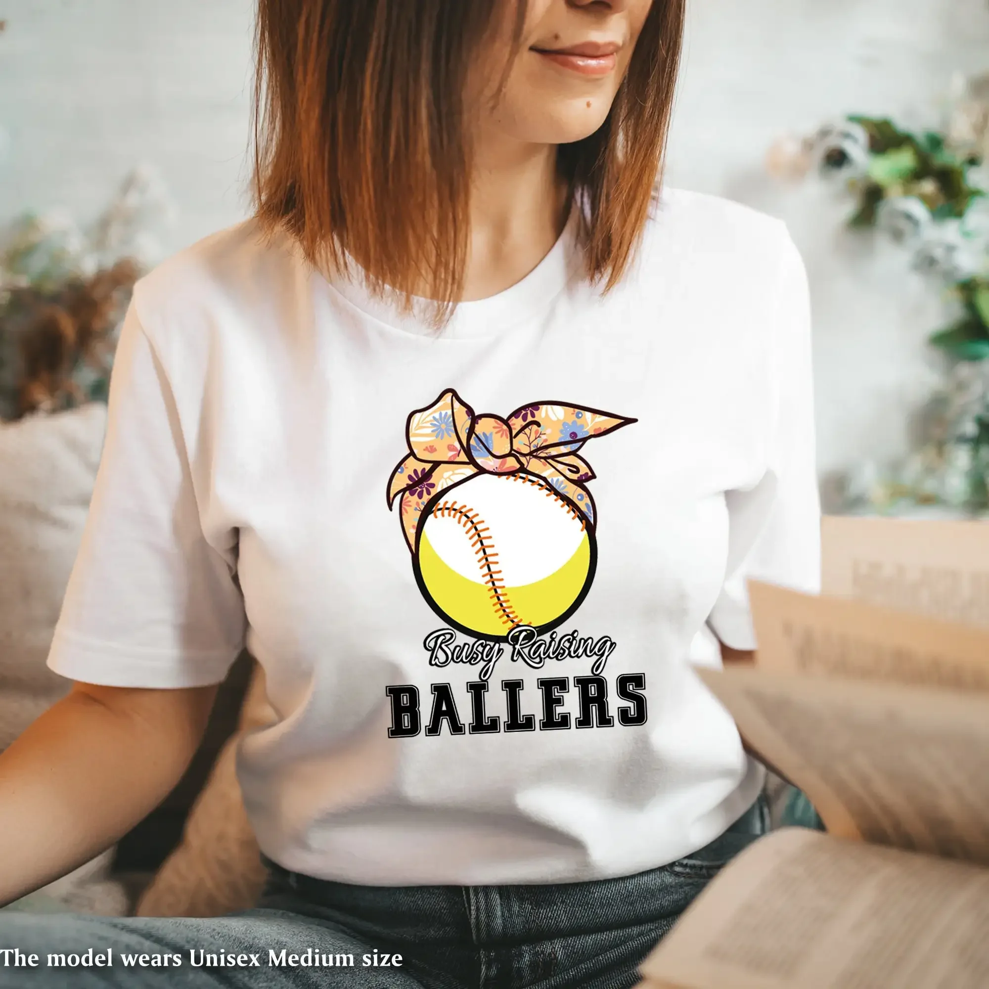 Busy Raising Ballers T Shirt Softball Mom s Baseball Mama