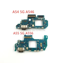 1pcs USB Charging Port Connector Flex Cable For Samsung Galaxy A54 5G A546 SM-A546B A55 5G A556 SM-A556E Replace Part