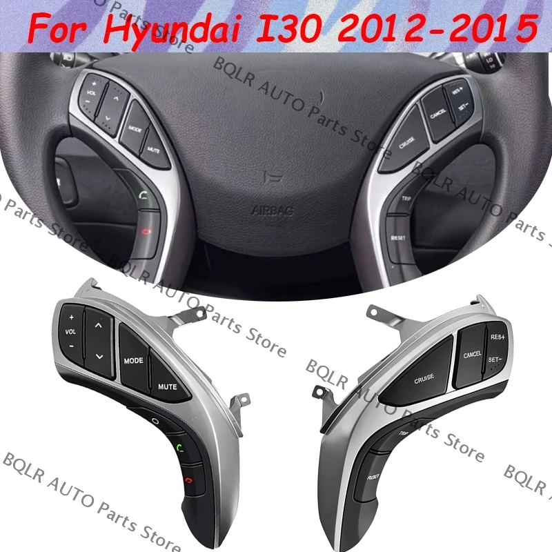 

Для Hyundai Elantra i30 2012-2015 кнопки на рулевом колесе телефон круиз-контроллер автомобильные аксессуары BINGWFPT кнопочный переключатель