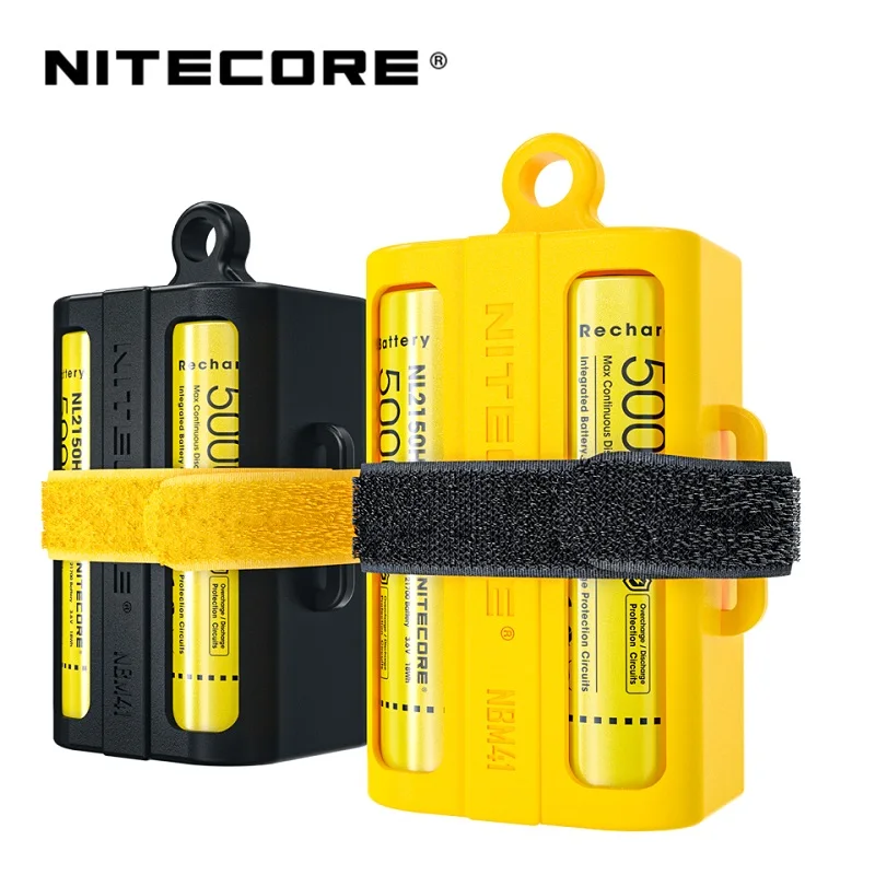 Nitecore NBM41 scatola portaoggetti porta custodia in silicone caricatore batteria portatile multiuso per batteria 21700/18650