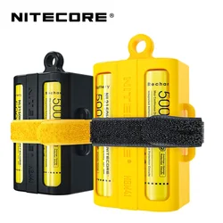 Nitecore-NBM41シリコンケースホルダー,多目的,ポータブルバッテリーマガジン,21700/18650バッテリー