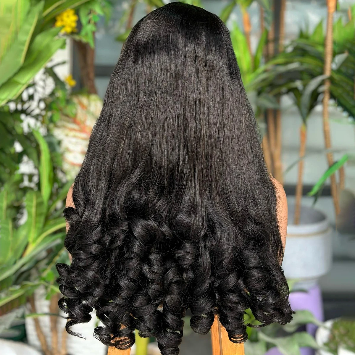 Parrucca riccia rimbalzante senza colla a densità 400 Parrucca prepizzicata da 36 pollici Wear And Go 13x6/360 HD Parrucca brasiliana per capelli umani al 100% con parte anteriore in pizzo