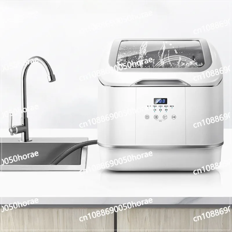 4 Sets of Small Fully Automatic Household Desktop Dishwashers