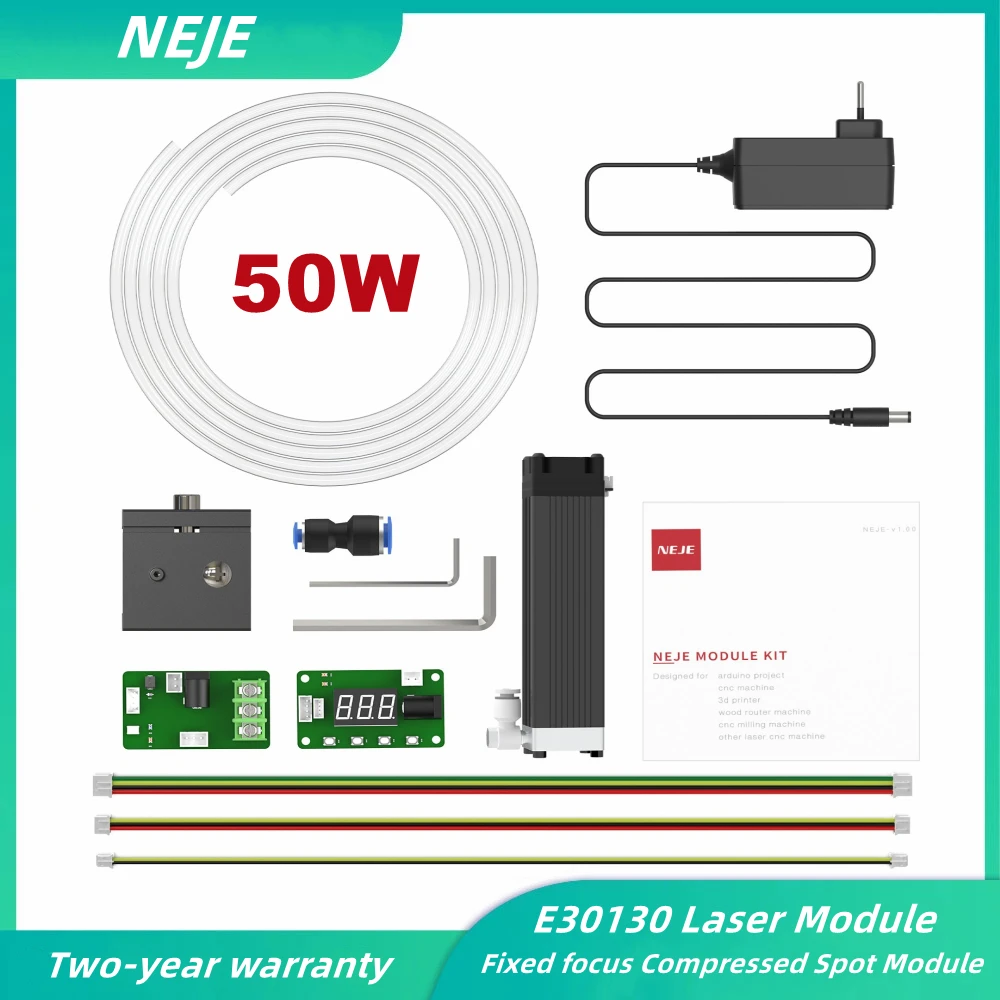 

NEJE E30130 50W Optical Compressio Fixed Focus Laser Module Kit for CNC Laser Engraver Wood Cutting Metal Engraving Tool