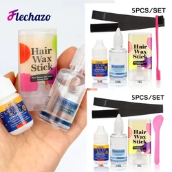 5Pcs Wig Installation Kit Set - Lace Wig Glue + Glue Remover + Lace Melt Band + Hair Wax Stick + Edge Brush -Beginner Friendly