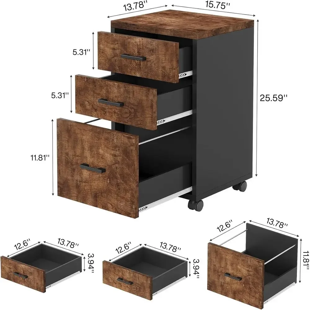Desk-Mounted Printer Stand, Adjustable, Suitable for A4/Letter Size Documents, Brown