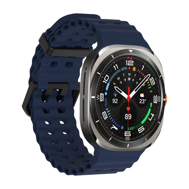 1:1 Marine Band für Samsung Galaxy Watch Ultra2 2026 Ultra 2025 2024 Armband Sport Silikon-Armband für Samsung Galaxy Ultra 47mm – Detail 19