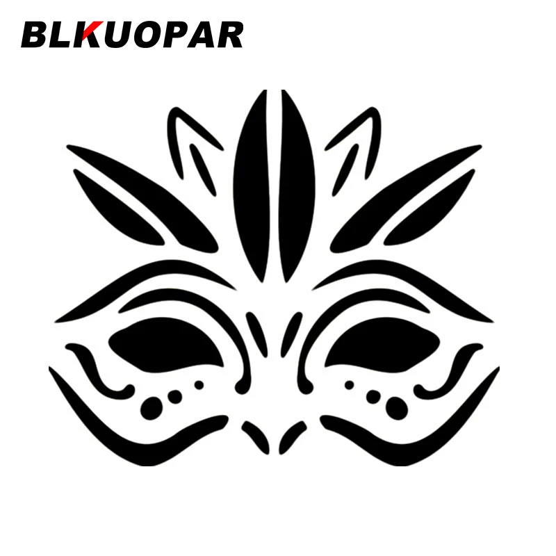 

BLKUOPAR Mardi Gras Feather Party Mask Car Stickers Vinyl Anime Decal Funny Personality Air Conditioner Car Lable Decoration
