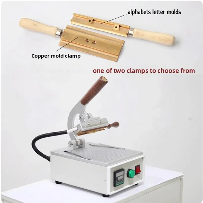 Hot Pressing And Foil Stamping Machine Digital Letter Hot Stamping Machine For Leather Goods + Capital Letters  Molds A to Z