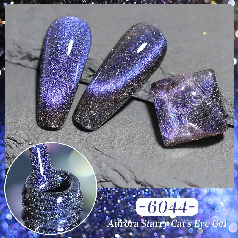NAILCO Transparent 10ml Cat Eye Gel Colorful Sparking Aurora For Nails Art Gel Varnishes Nail Polish Semi Permanent Magnetic Gel