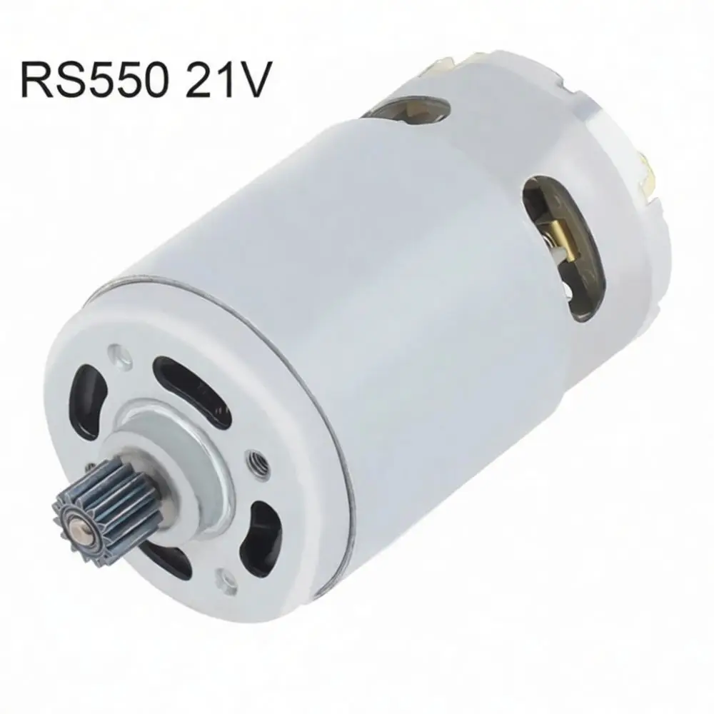 RS550 DC Motor 21V 28000RPM High Speed Electric Chainsaw Power Tool Motor 14T 8.2mm Gear Industrial Transmission Part