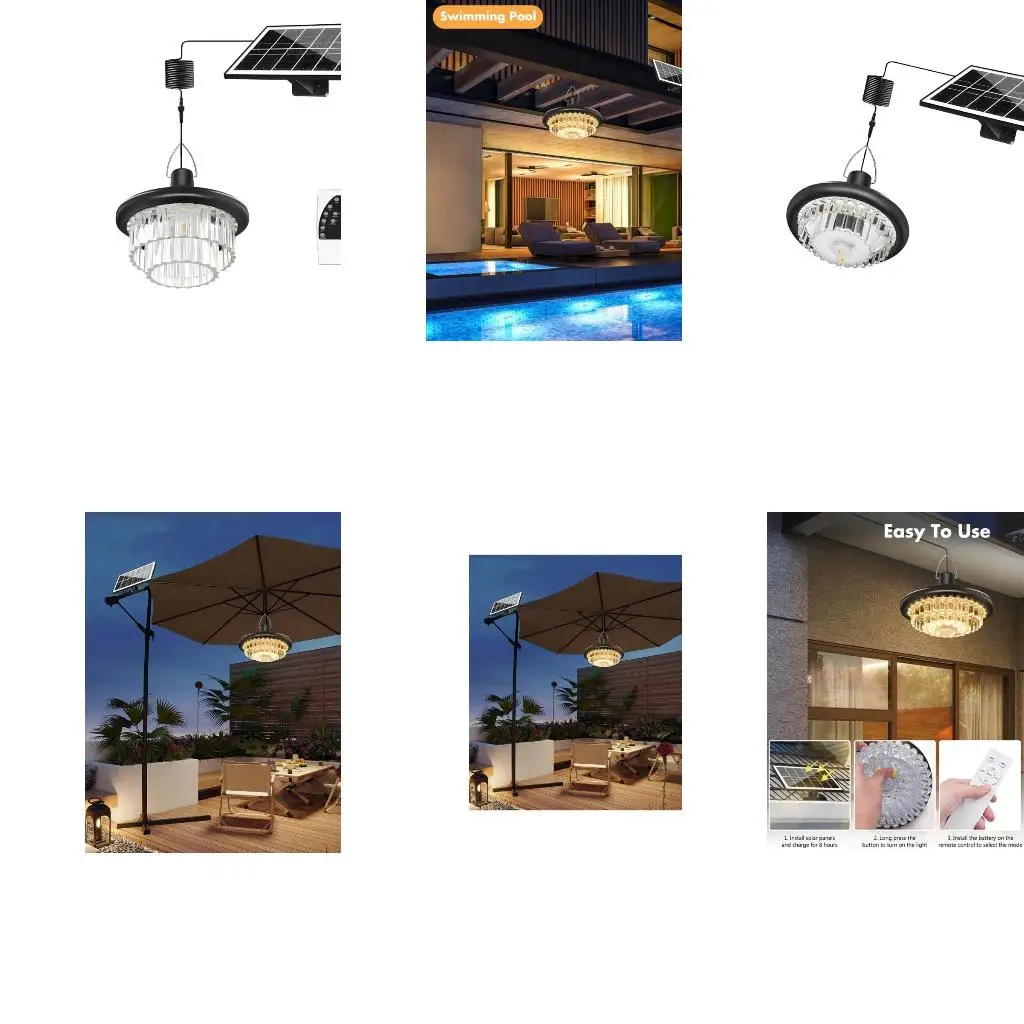  Elegant Crystal Solar Light Outdoor Garden Decoration Weather Resistant