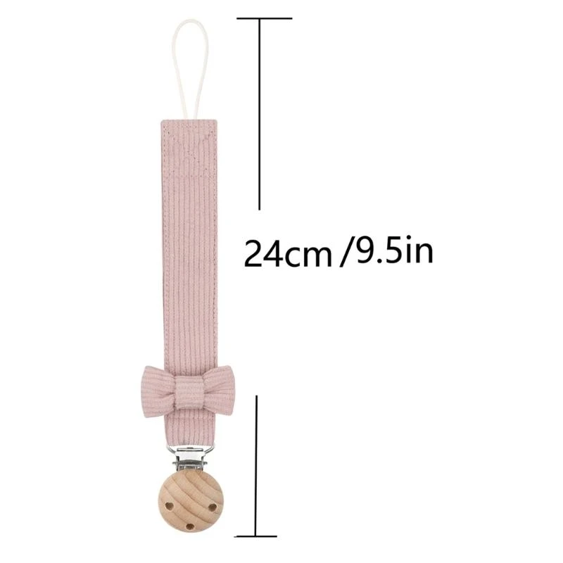 Portable Pacifier Strap Infant Pacifier Lanyard Teething Toy Holder Bow Designs