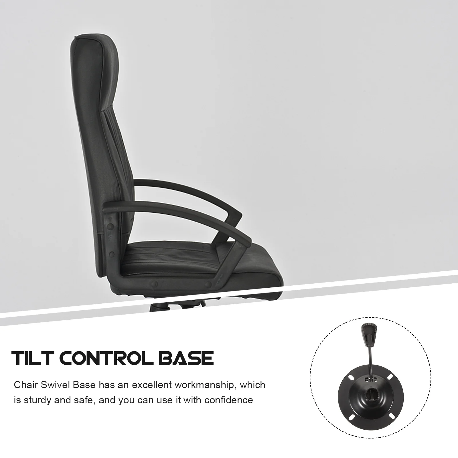 

3pcs Swivel Base Plate Round Universal Replacement For Office Desk Gaming Chair Tilt Control Mechanism Iron Chair Parts