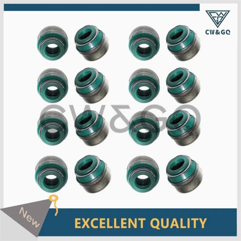 

Brand New 16pcs Valve Stem Seal 6650530158 For Ssangyong Actyon Kyron Rexton Rodius Korando C