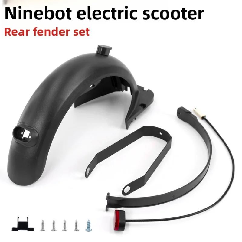 

Upgrade Rear Fender for Ninebot Max G30 - Original Style with Taillight Mount, Black and White