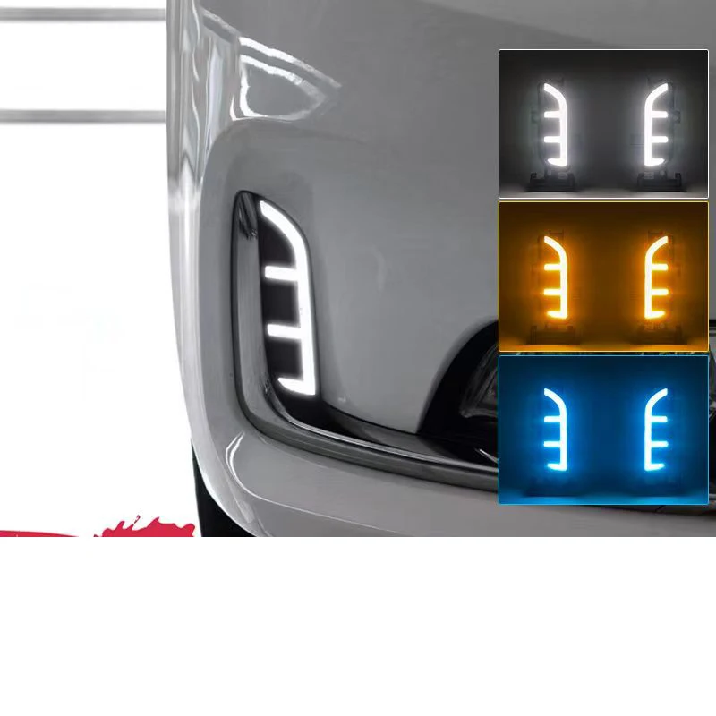 سيارة النهار تشغيل ضوء مصباح Led ترقية لكيا K3 سيراتو فورتي 2016 2017 2018 اكسسوارات السيارات أطقم أضواء التصميم #4