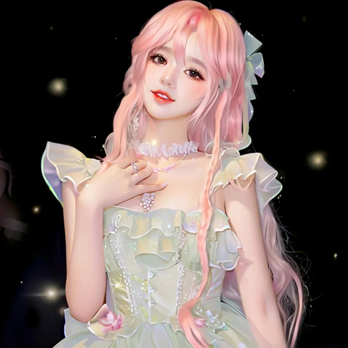 Peruka Lolita Soft Maid dla dziewcząt, długa, duża, falowana, mlecznobiała z grzywką, peruka cosplay na całą głowę