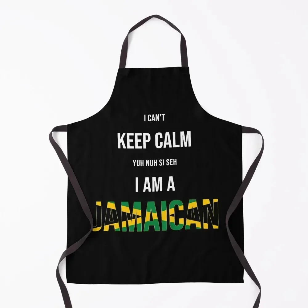 

I can't keep calm, i'm jamaican Apron Kitchen on the wall Women's Kitchen Women Kitchen with personal logo Apron