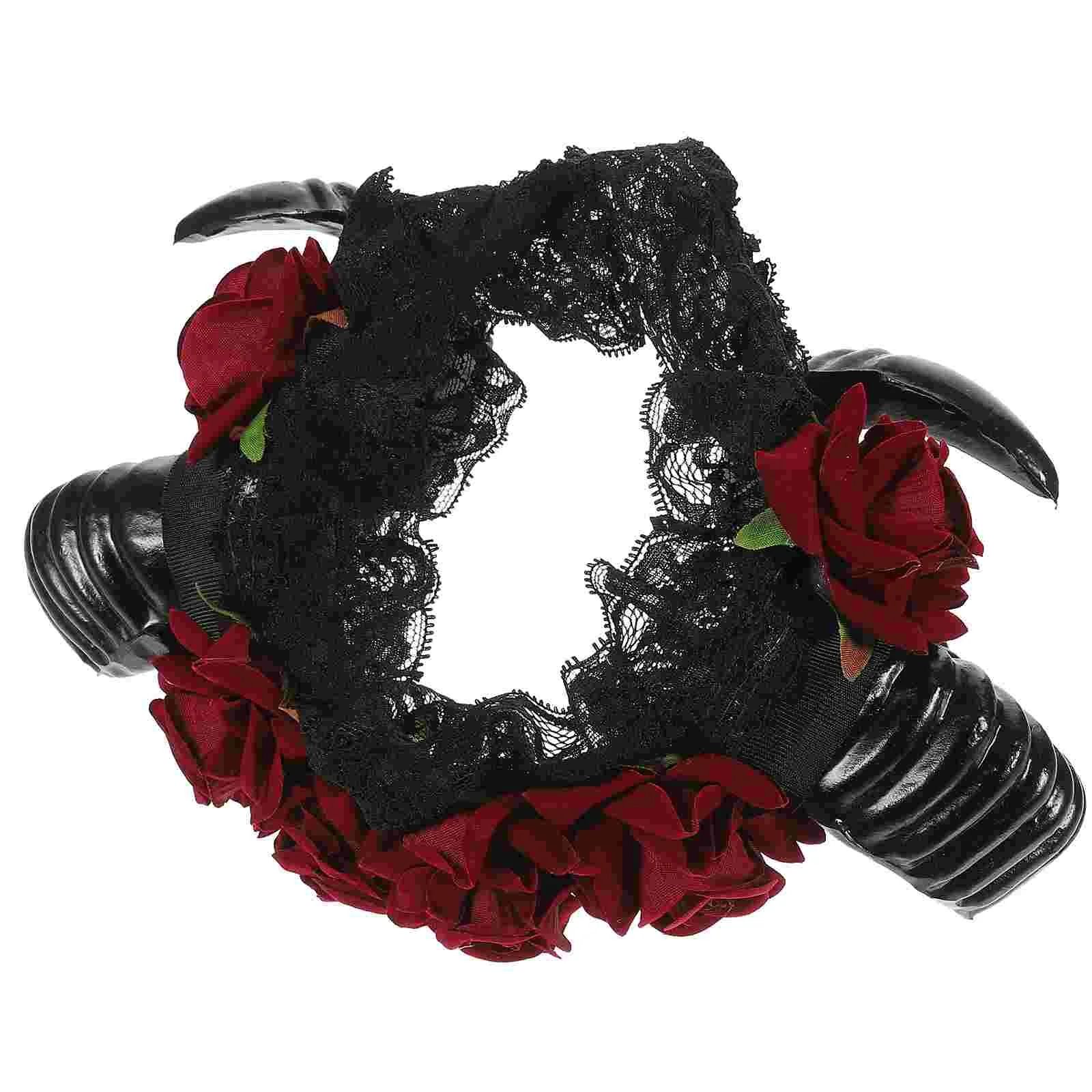 

Halloween Headband Sheep Horn Head Piece Rose Hair Band Accessory Party Costume Favors Supplies halloween head prop