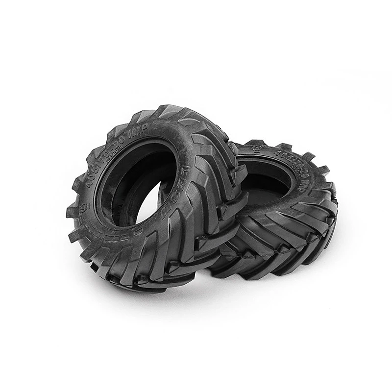 RC 1/14 LESU 1 Pair Forklift Rubber Tire Skin for Tamiya Hydraulic Excavator Loader Dump Truck for MAN VOLVO Tipper DIY Parts