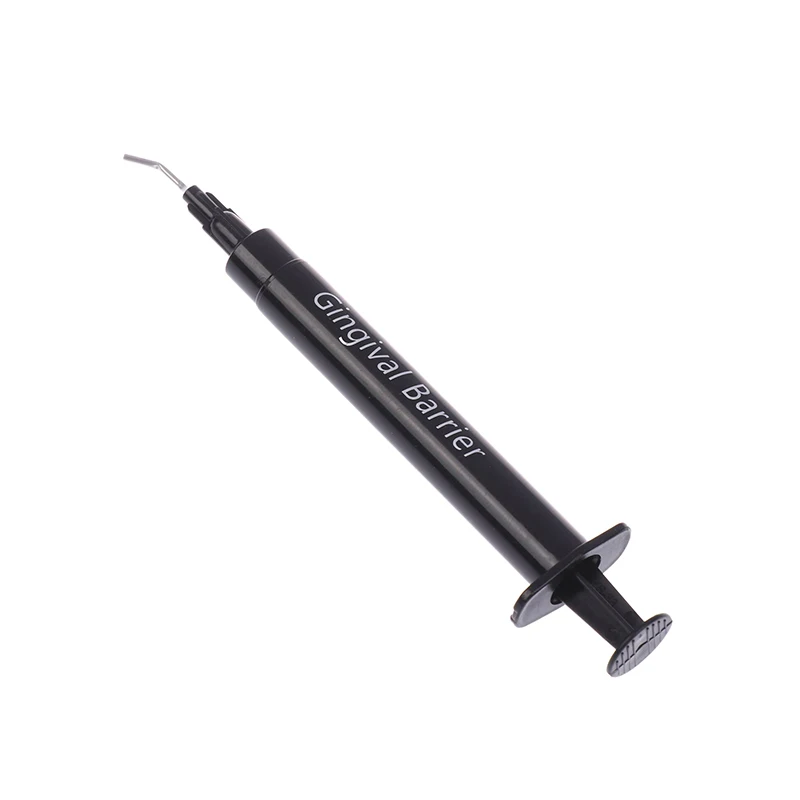 1Pc Dental Barrier Resin Tough Tensile Composite Resin Flowable Light Curing 1.5g 3g Refill Syringe Delivery Tips