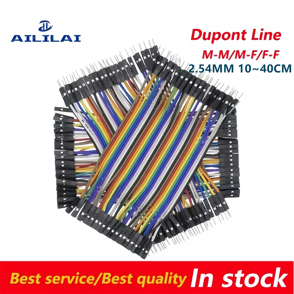 40-120pcs Dupont Line 10CM 20CM 30 40CM 40Pin Male to Male+Male to Female Female to Female Jumper Wire Dupont Cable for DIY KIT