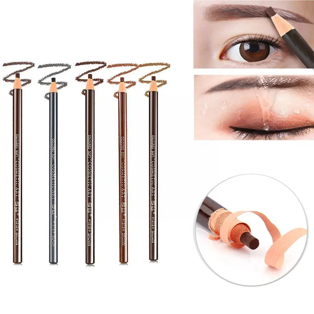 Ultra Fine Eyebrow 1pc Pencil Waterproof Eyebrow Tattoo Pencil Natural Eyebrow Long Pen Lasting Pencil Brow Microblade G4I4