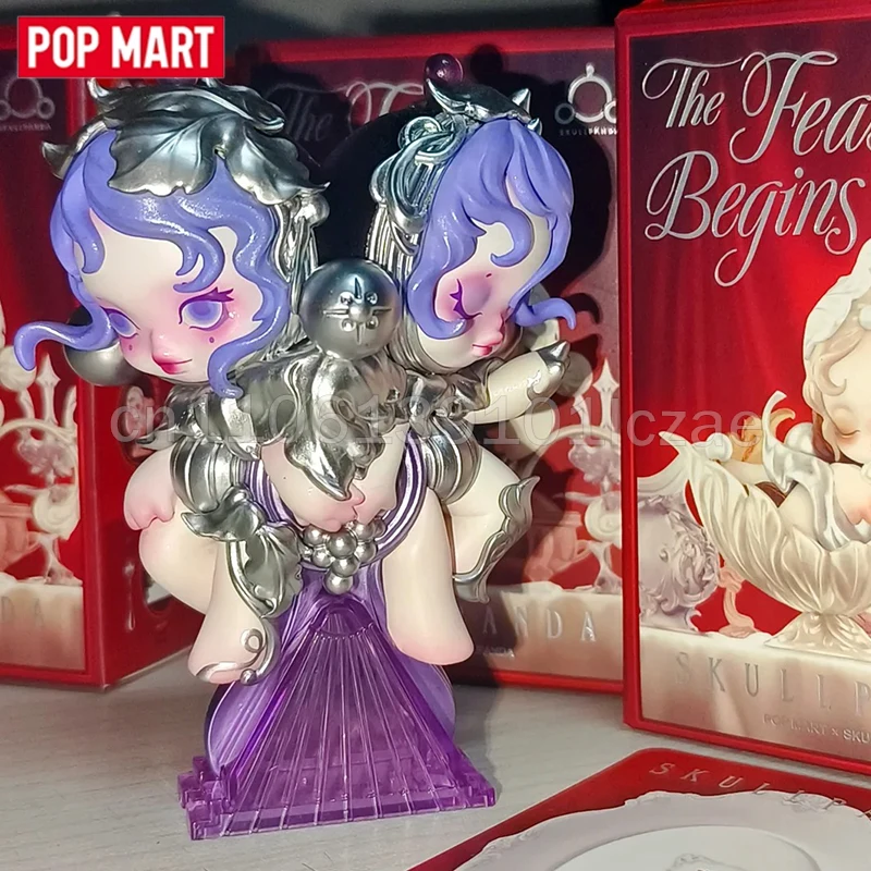 

POPMART Skullpanda The Feast Begins Series слепая коробка Skullpanda экшн-фигурка модель игрушки милый орнамент Mystery Box Рождественский подарок