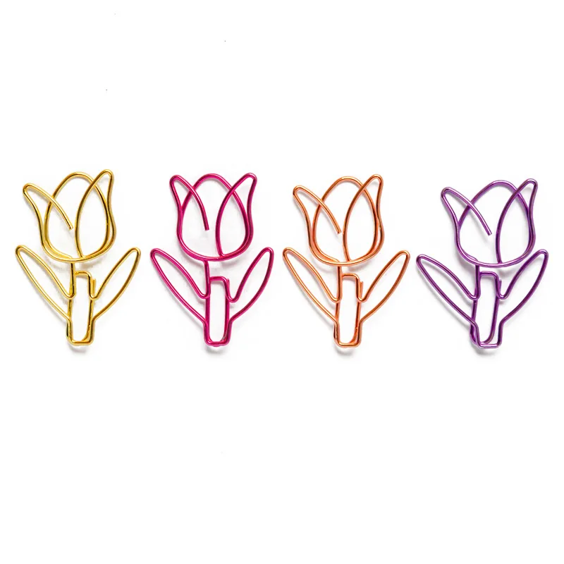 Creative Bookmark 1pcs Colored Metal Paper Clip Office Stationery Cartoon Anti Rust Pin